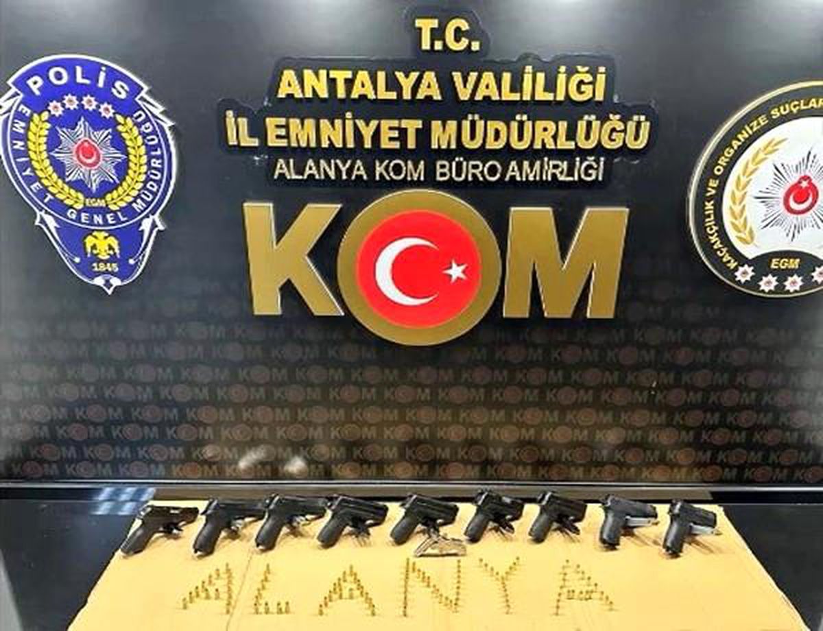 Alanya\'da silah kaçakçılığı yapan şüpheli tutuklandı
