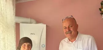 Hayrabolu Belediyesi İhtiyaç Sahibi Ailelere Doğal Gaz ve Kombi Desteği Verdi
