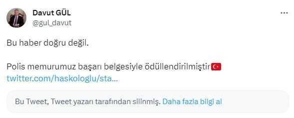 İstanbul'da bıçaklı saldırganı vuran polis memurunun görevden alındığı iddiasını Vali Gül yalanladı: Başarı belgesi ile ödüllendirilmiştir İstanbul'da bıçaklı saldırganı vuran polis memurunun görevden alındığı iddiasını Vali Gül yalanladı: Başarı belgesi ile ödüllendirilmiştir