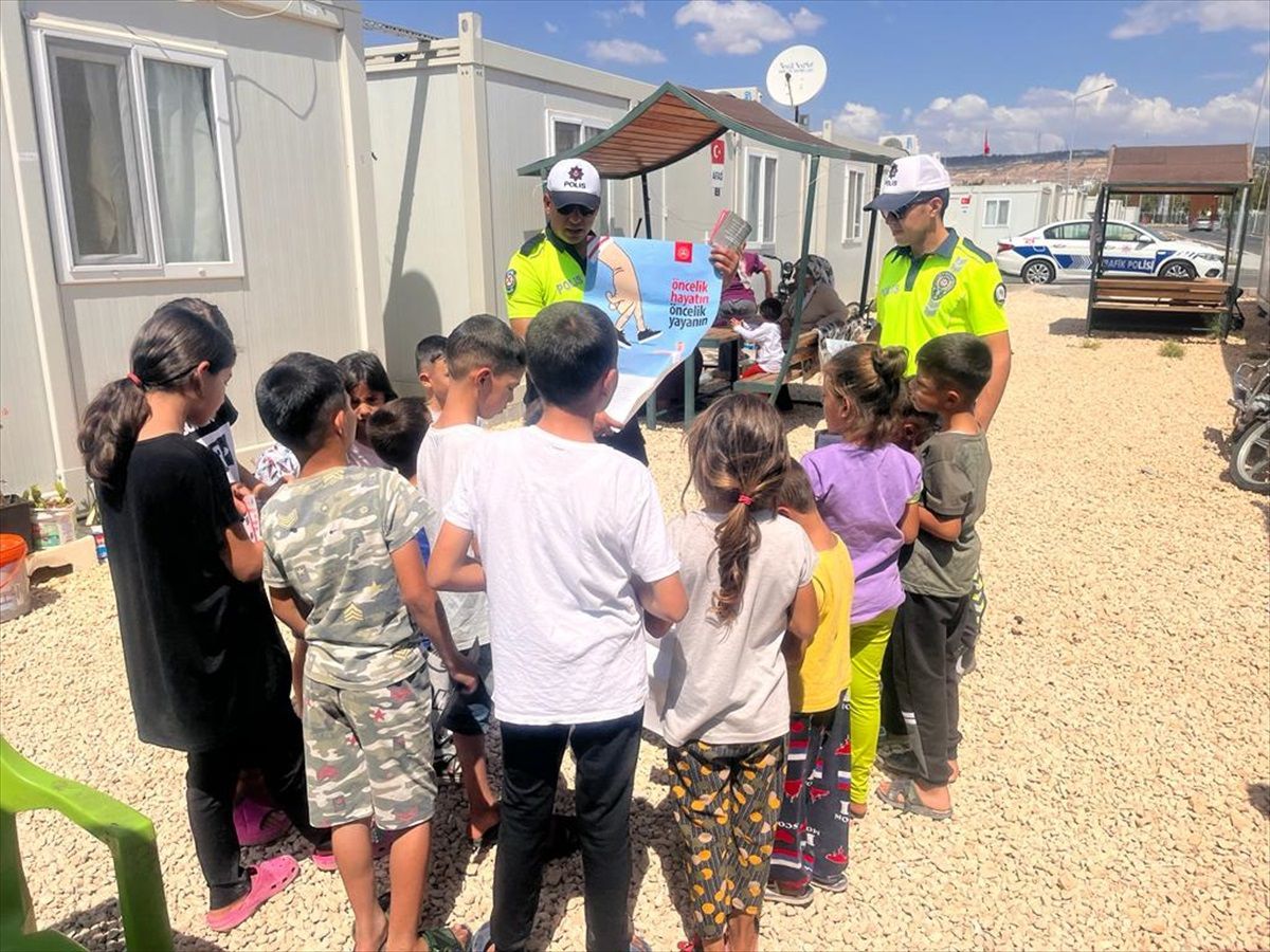Kilis\'teki depremzedelere trafik eğitimi verildi