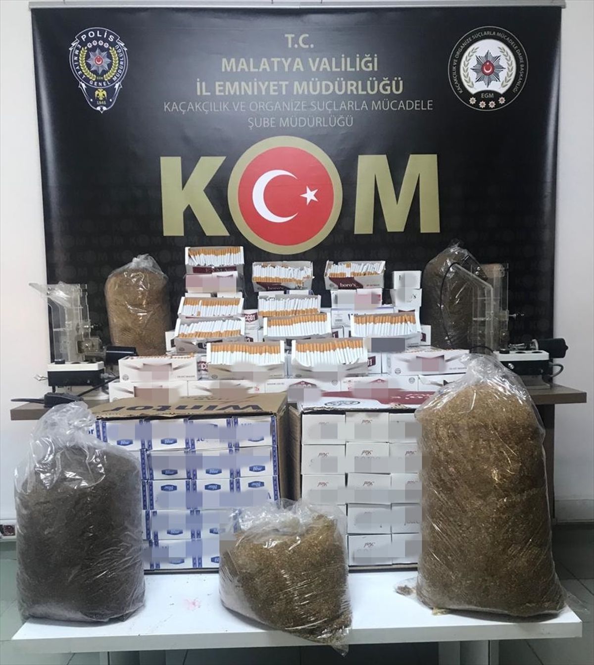 Malatya\'da Kaçakçılık Operasyonunda Çok Sayıda Malzeme Ele Geçirildi