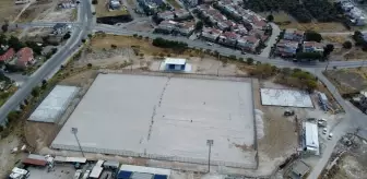 Mordoğan Spor Kompleksi'ndeki yenileme çalışmaları yüzde 90 tamamlandı