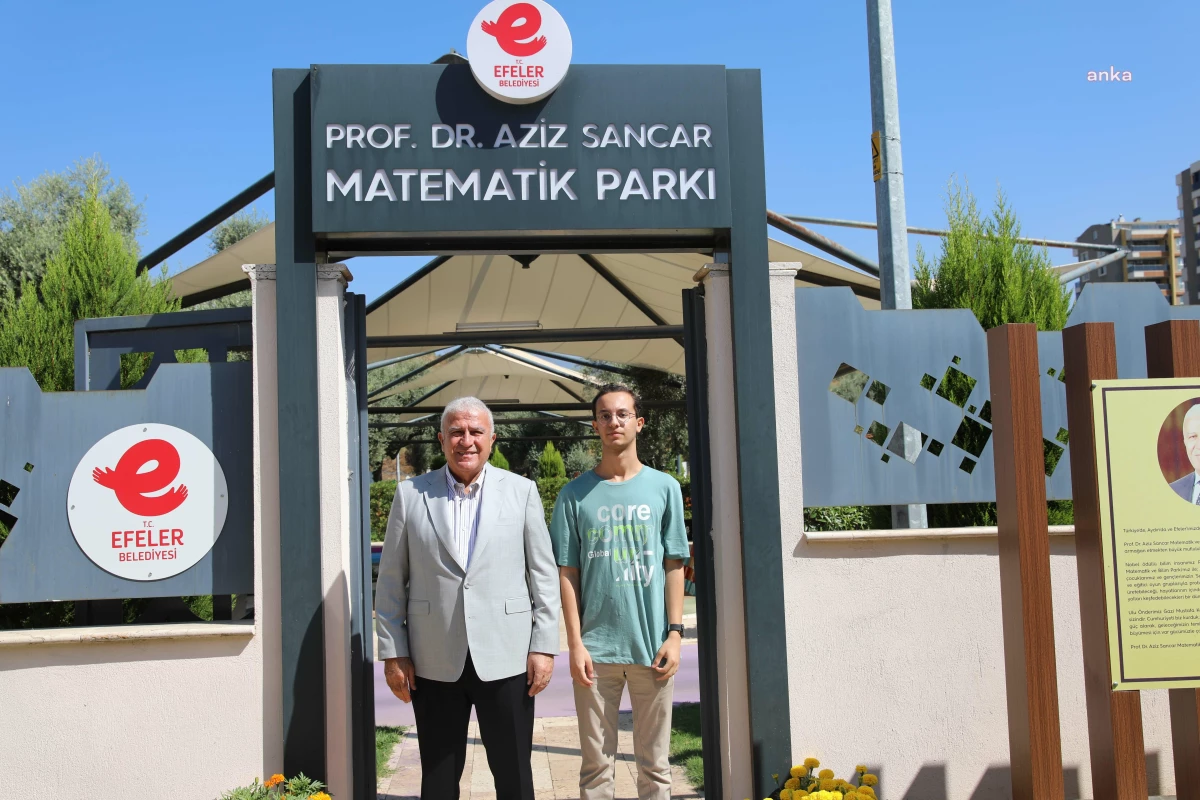 Efeler Belediye Başkanı Mehmet Fatih Atay, Oxford Üniversitesi Matematik ve Bilgisayar Bilimleri Bölümünü kazanan Burak Karataş ile bir araya geldi