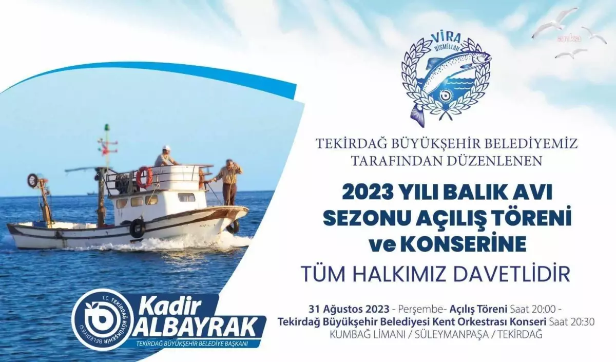 Tekirdağ Büyükşehir Belediyesi Balık Avı Sezonunu Kutluyor