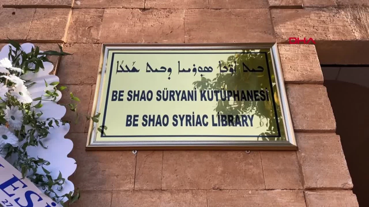 Mardin\'de Türkiye\'nin İlk Süryani Kütüphanesi Açıldı