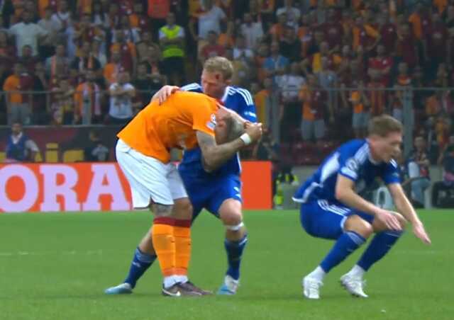 Yürekler ağza geldi! Icardi'yi durdurmaya çalışan iki oyuncu çarpıştı birinin kafası yarıldı