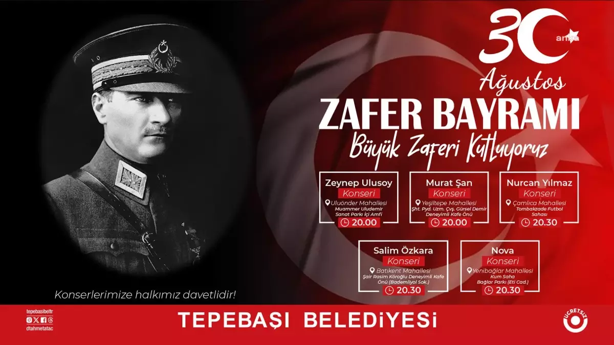 Zafer Bayramı Tepebaşı\'nda Coşkuyla Kutlanacak