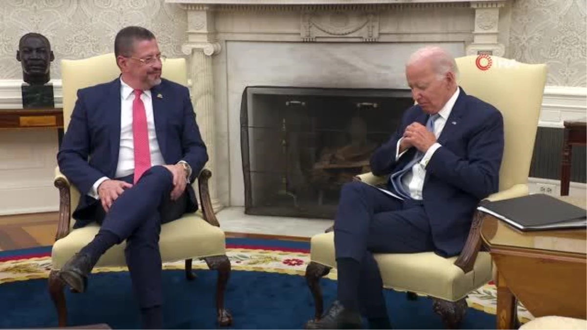 ABD Başkanı Joe Biden ve Kosta Rika Devlet Başkanı Rodrigo Chaves Beyaz Saray\'da Görüştü
