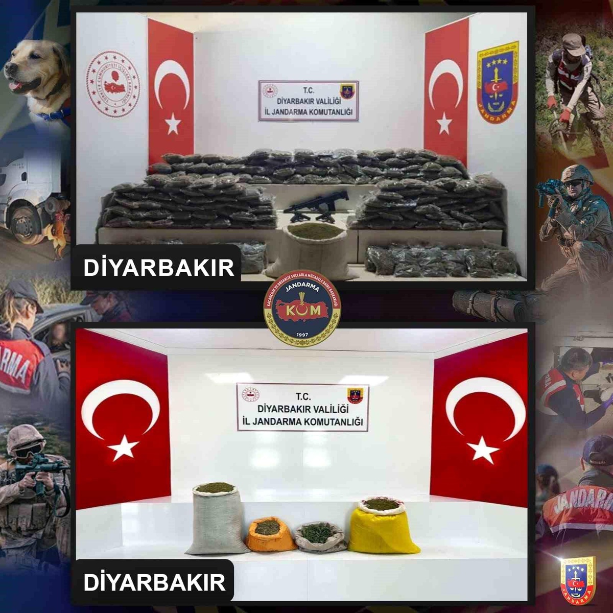 Diyarbakır\'da büyük uyuşturucu operasyonu: 203 kilogram kubar esrar ele geçirildi