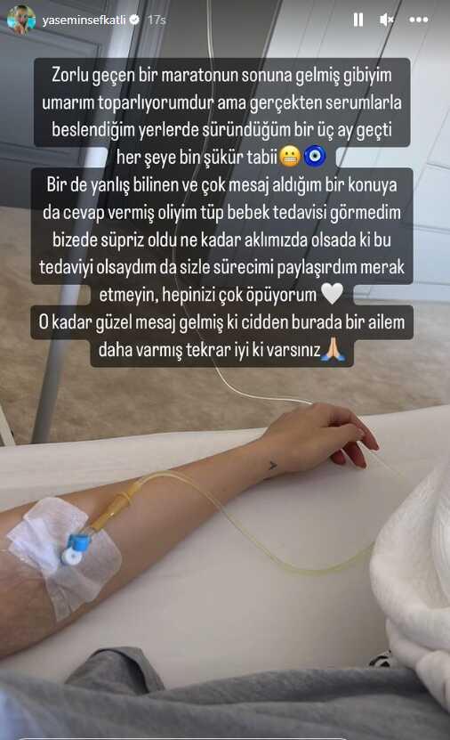 İkiz bebek bekleyen Yasemin Şefkatli 3 ay boyunca serumlarla beslenmiş