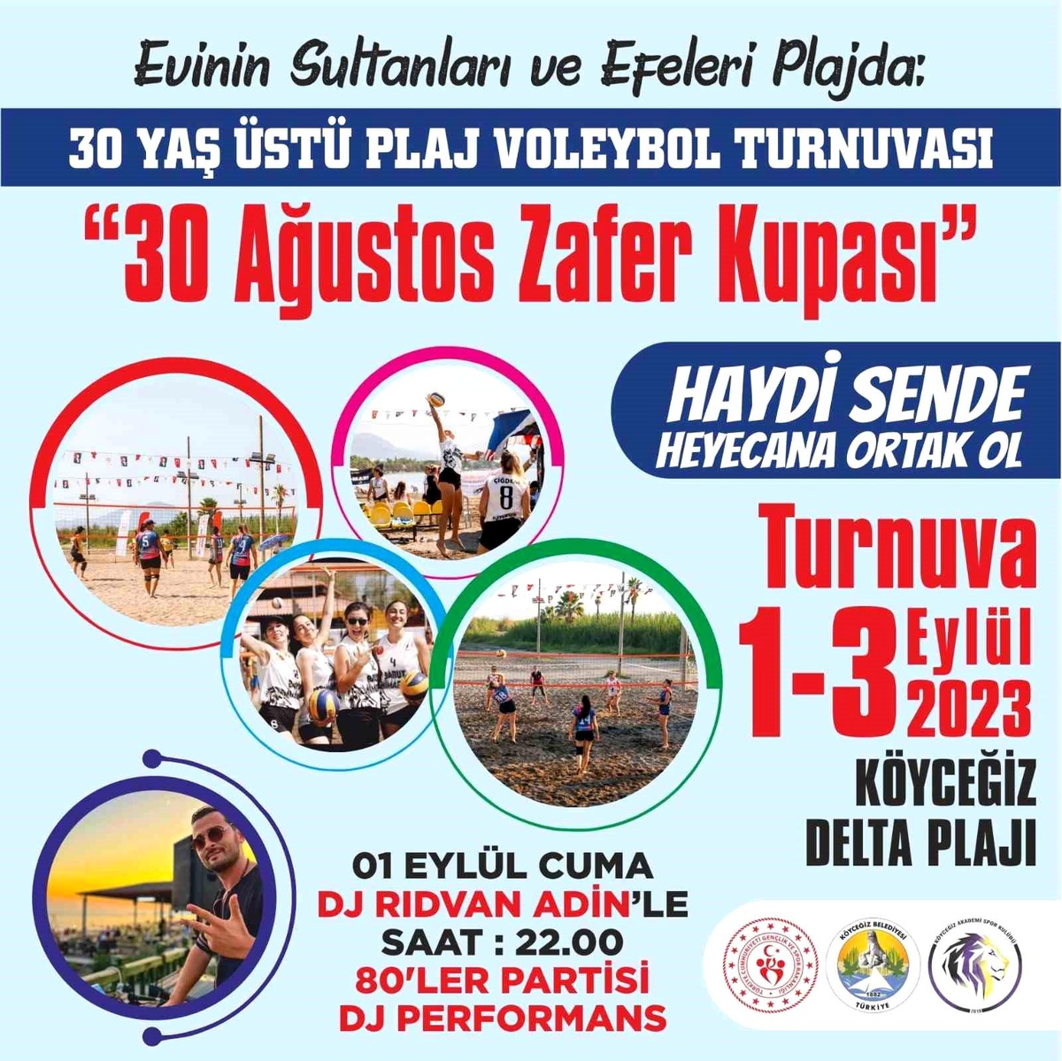 Muğla\'da Evinin Sultanları Plajda Voleybol Turnuvası