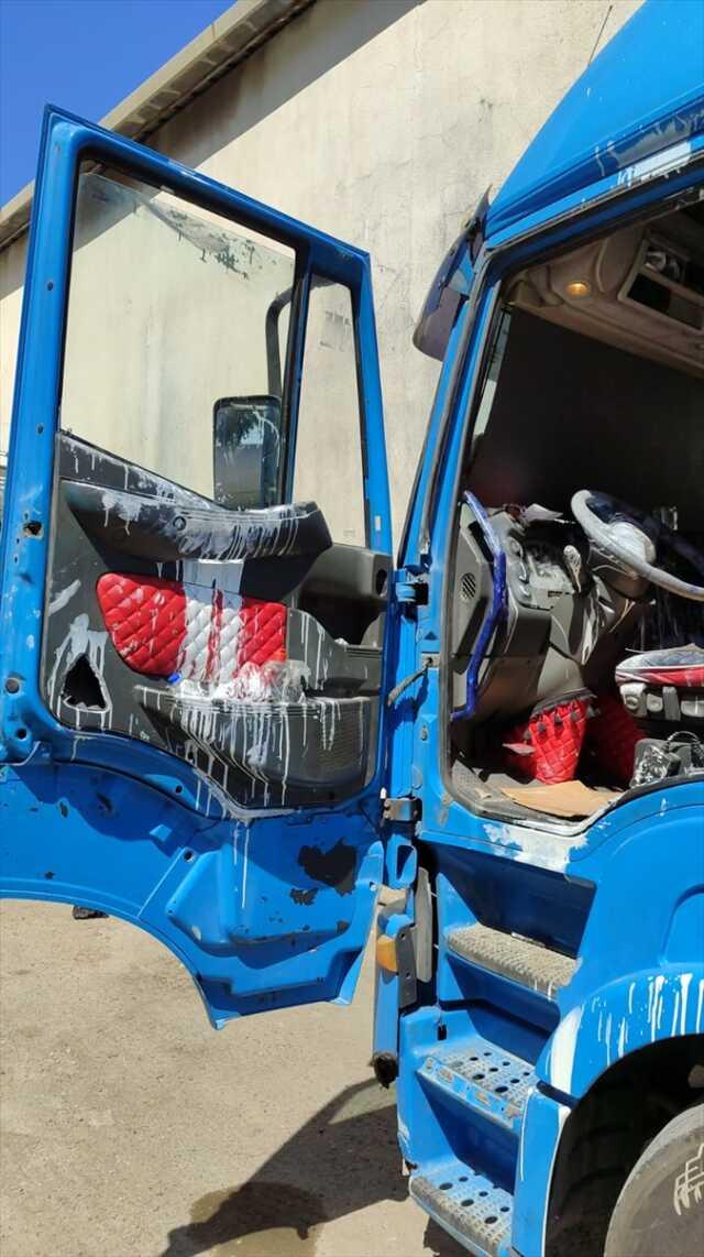 Lübnan'da Türk Tır Şoförü Saldırıya Uğradı