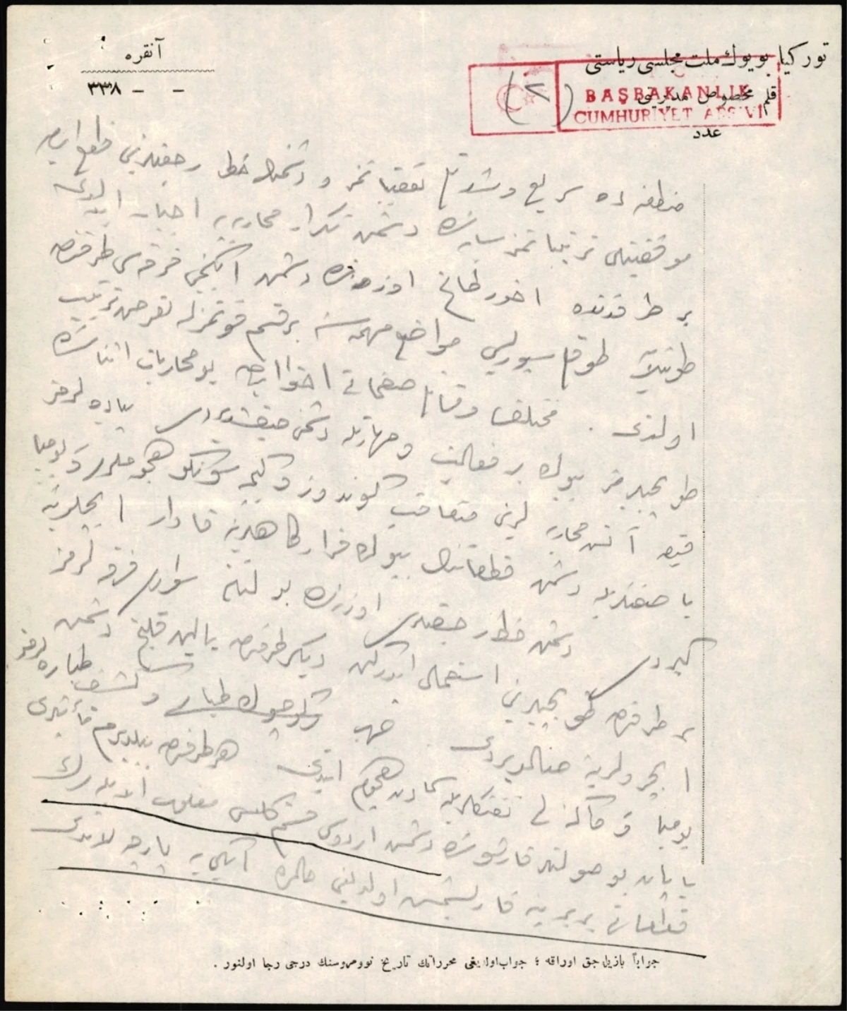 Milli Mücadele\'nin en önemli safhasının ayrıntıları Atatürk\'ün elinden yazılmış telgrafta