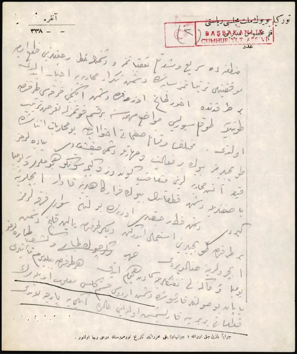 Milli Mücadele\'nin en önemli safhasının ayrıntıları Atatürk\'ün elinden yazılmış telgrafta