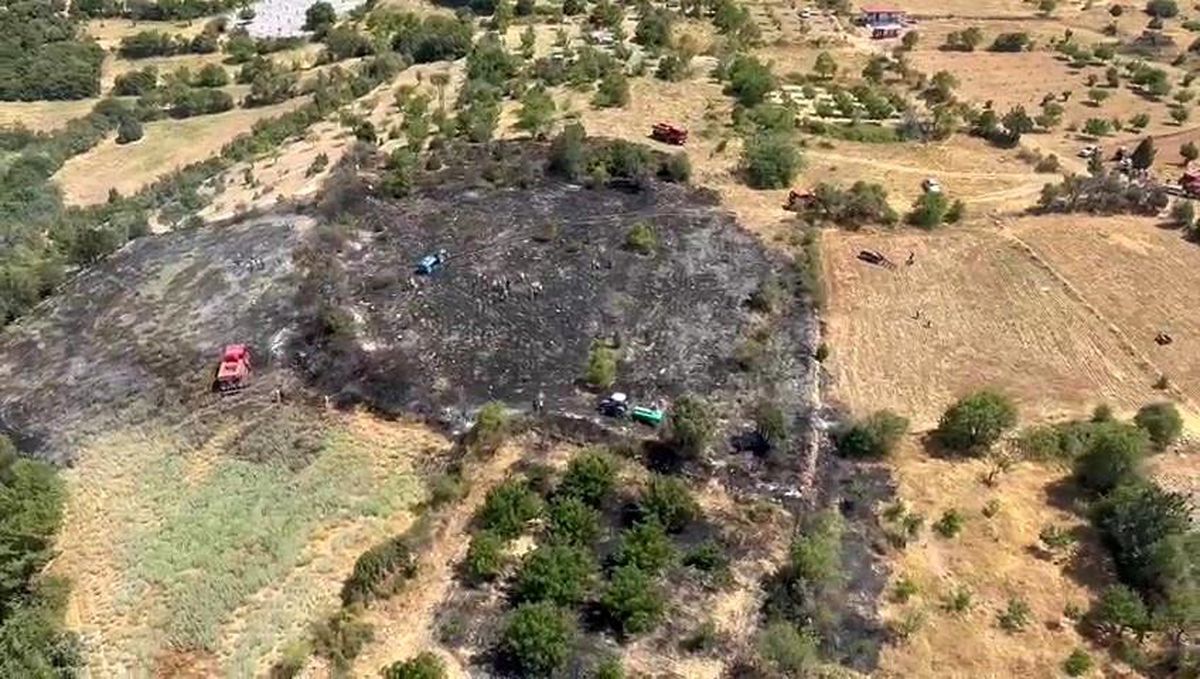 Denizli\'de zamanında müdahale sayesinde örtü yangını söndürüldü