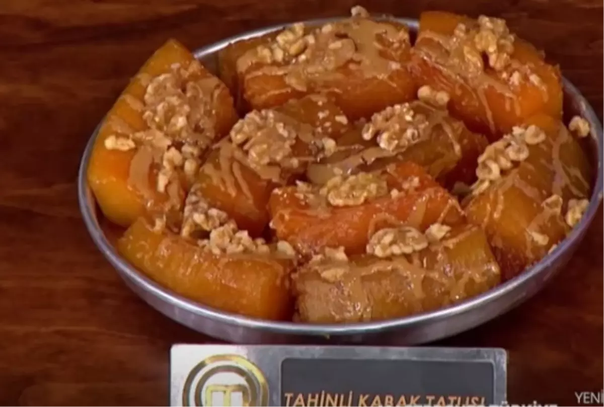 Tahinli Kabak Tatlısı tarifi! MasterChef Tahinli Kabak Tatlısı nasıl yapılır?