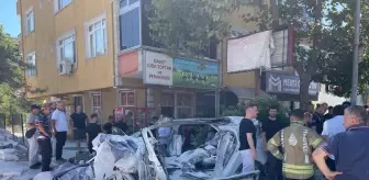 Beykoz'da çimento yüklü kamyonun devrildiği kazada 7 kişi yaralandı