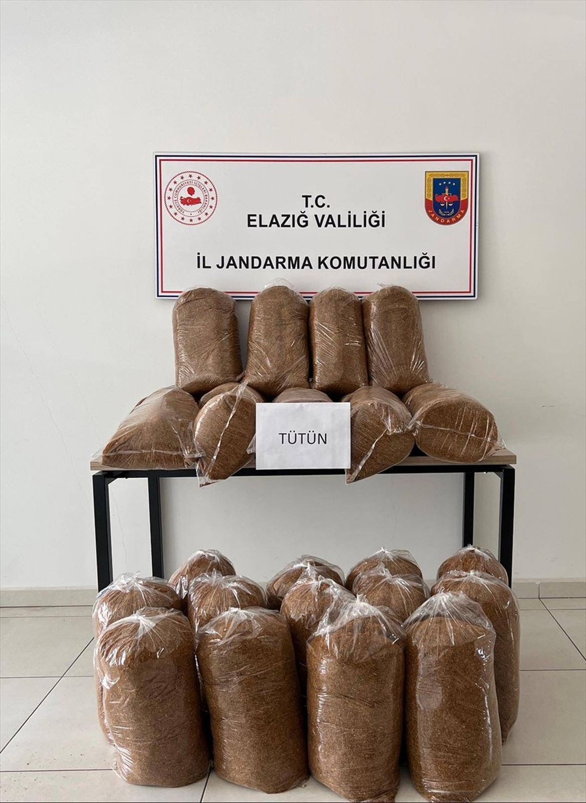 Elazığ\'da 165 Kilogram Kaçak Tütün Ele Geçirildi