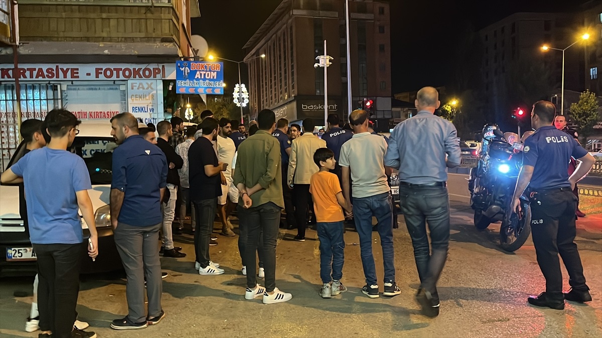 Erzurum\'da bıçaklı ve sopalı kavgada yaralanan 3 kişi gözaltına alındı
