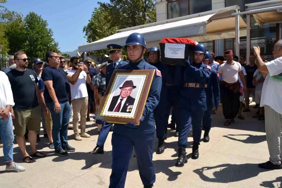 Fethiyeli Kore Gazisi son yolculuğuna askeri törenle uğurlandı