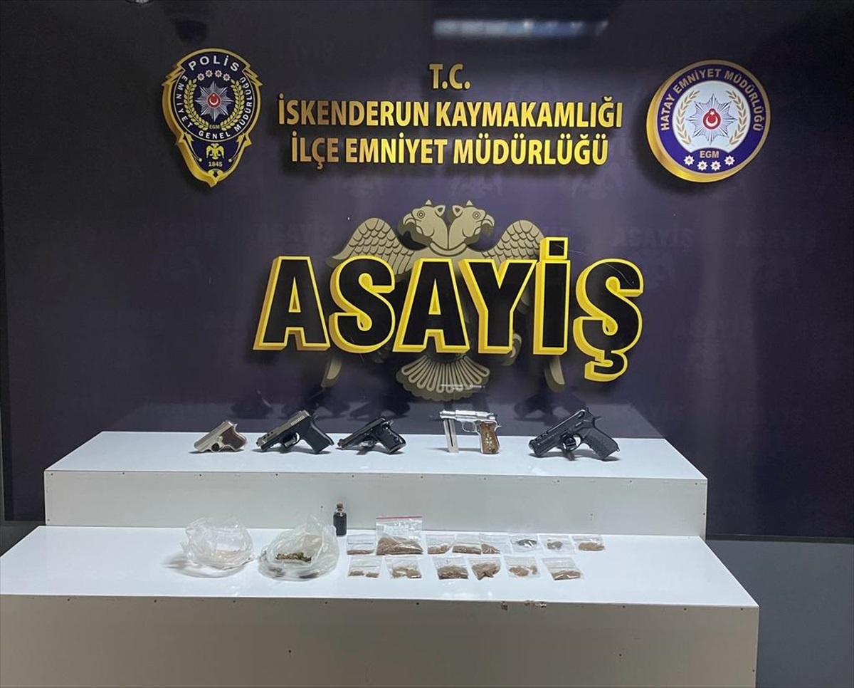 İskenderun\'da yapılan asayiş uygulamalarında 19 şüpheli gözaltına alındı