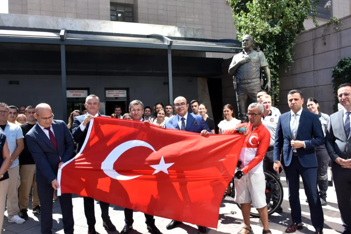 Şehit polis Fethi Sekin için bin 570 kilometre pedallayacak