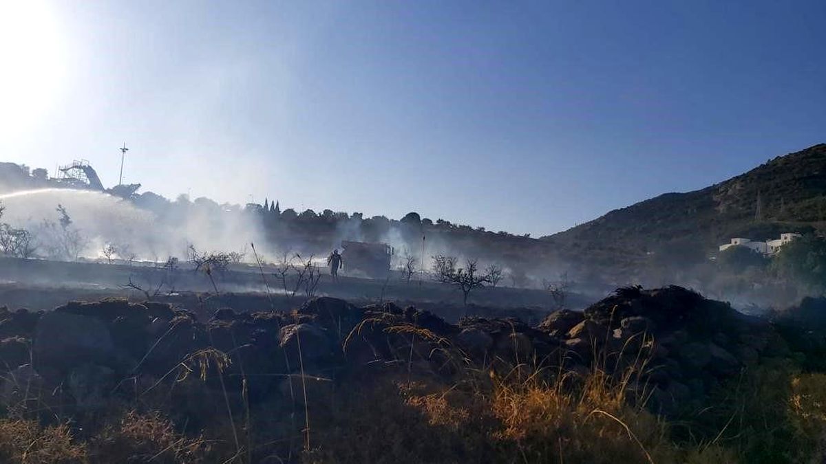 Bodrum\'da Makilik Alanda Çıkan Yangın Kontrol Altına Alındı