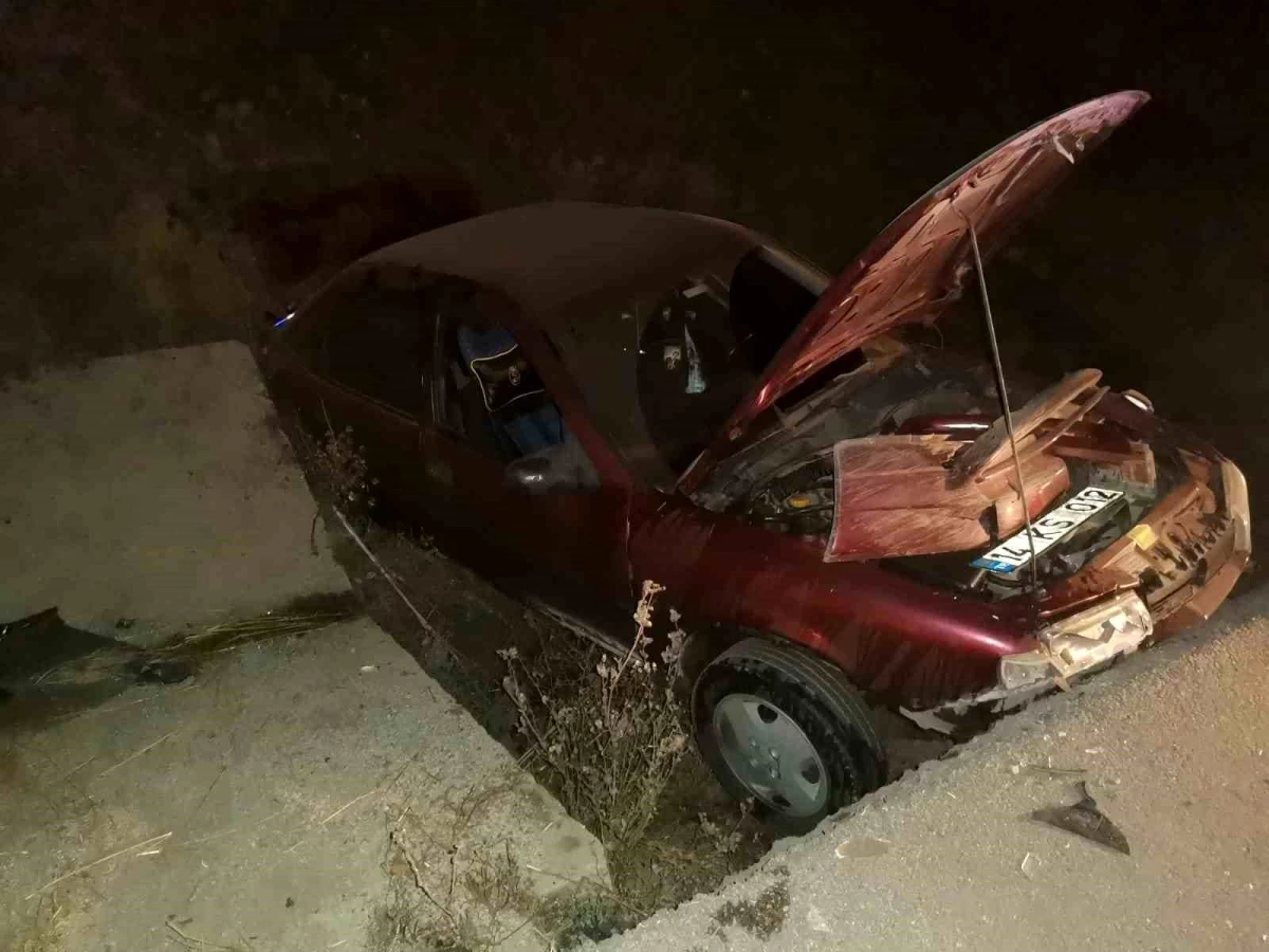 Bolu\'da otomobil boş araziye uçtu, 1 kişi yaralandı