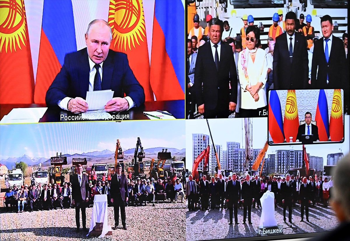Kırgızistan\'da Rusya ile ortaklaşa 3 okulun inşaatı başladı