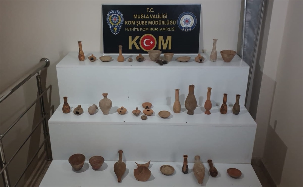 Fethiye\'de Tarihi Eser Kaçakçılığı Operasyonu: 2 Şüpheli Gözaltına Alındı