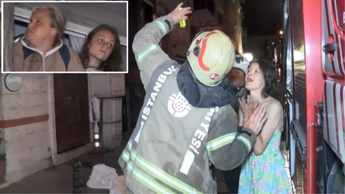 İstanbul'da otelde yangın! Yabancı turistler panikle sokağa döküldü
