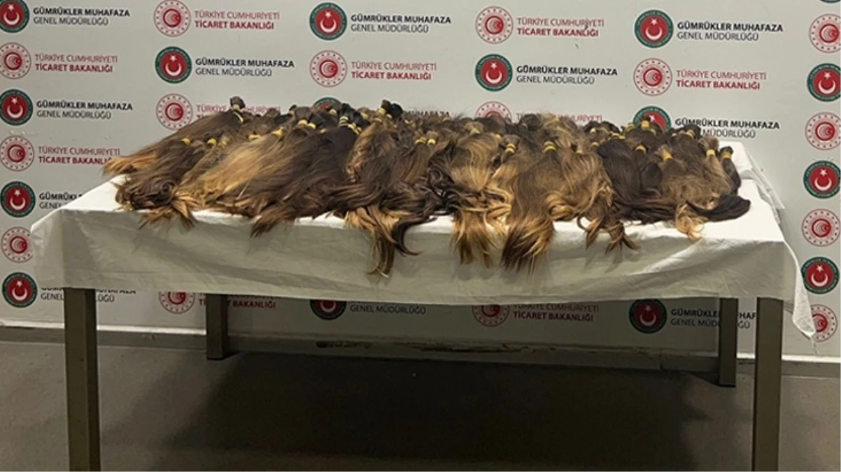 İstanbul ve Sabiha Gökçen Havalimanlarında 53 kilogram insan saçı yakalandı