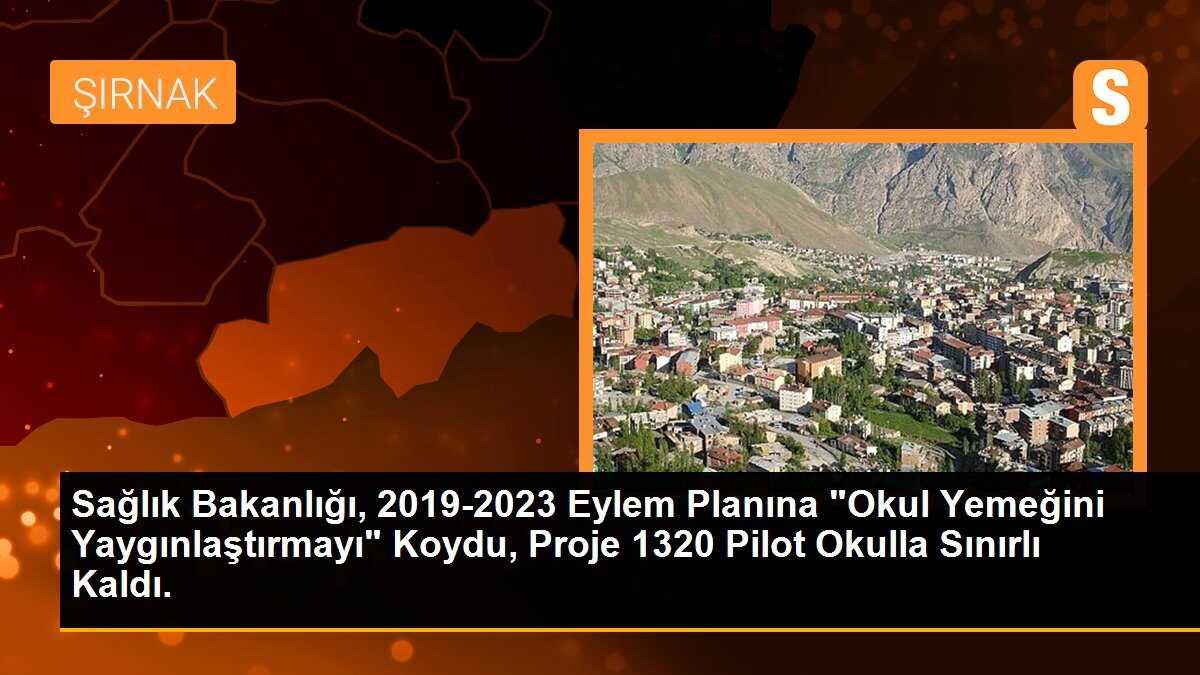 Sağlık Bakanlığı, 2019-2023 Eylem Planına "Okul Yemeğini Yaygınlaştırmayı" Koydu, Proje 1320 Pilot Okulla Sınırlı Kaldı.