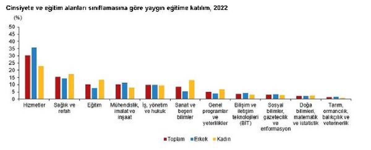 Türkiye\'de Yetişkin Eğitimine Katılım Oranı Yüzde 22,9