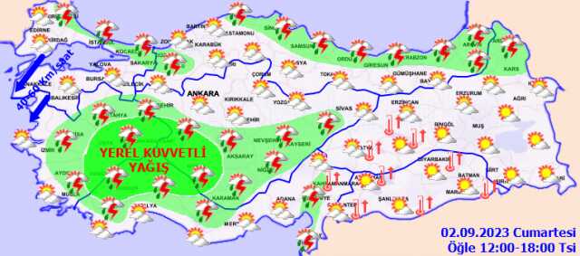 Yurdun büyük bölümünde hafta sonu yağışlı hava bekleniyor Yurdun büyük bölümünde hafta sonu yağışlı hava bekleniyor