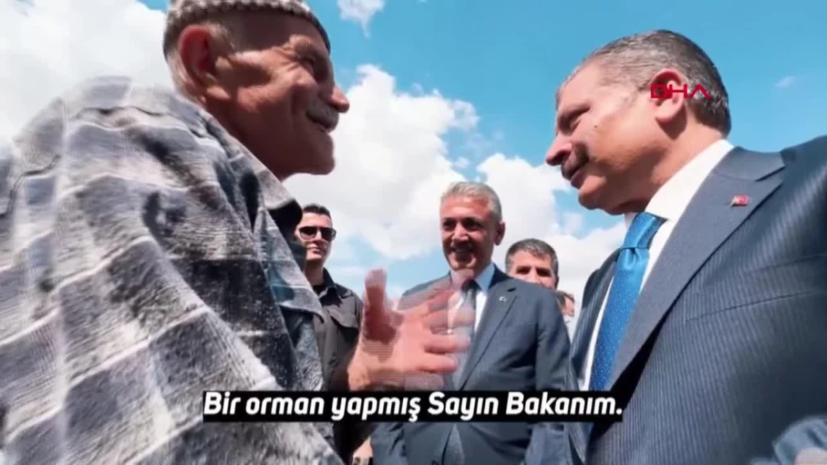 Sağlık Bakanı Dr. Fahrettin Koca Mardin\'de Hastane Bahçesine Ağaç Dikti