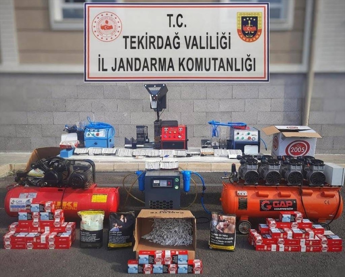 Çerkezköy\'de Kaçak Sigara Operasyonu: 15 Bin Makaron Ele Geçirildi
