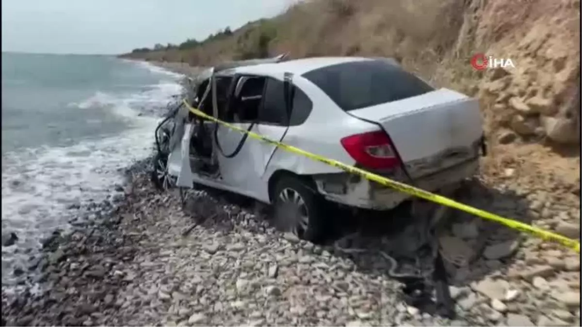 Kontrolü kaybedilen araç denize uçtu, okul müdürü hayatını kaybetti