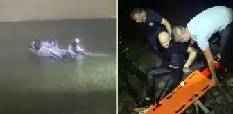 Otomobil denize uçtu! Lise müdürü yaşamını yitirdi, kocası ise yaralandı