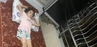 Balkonda uyuyan çocuk yorgun mermiyle yaralandı