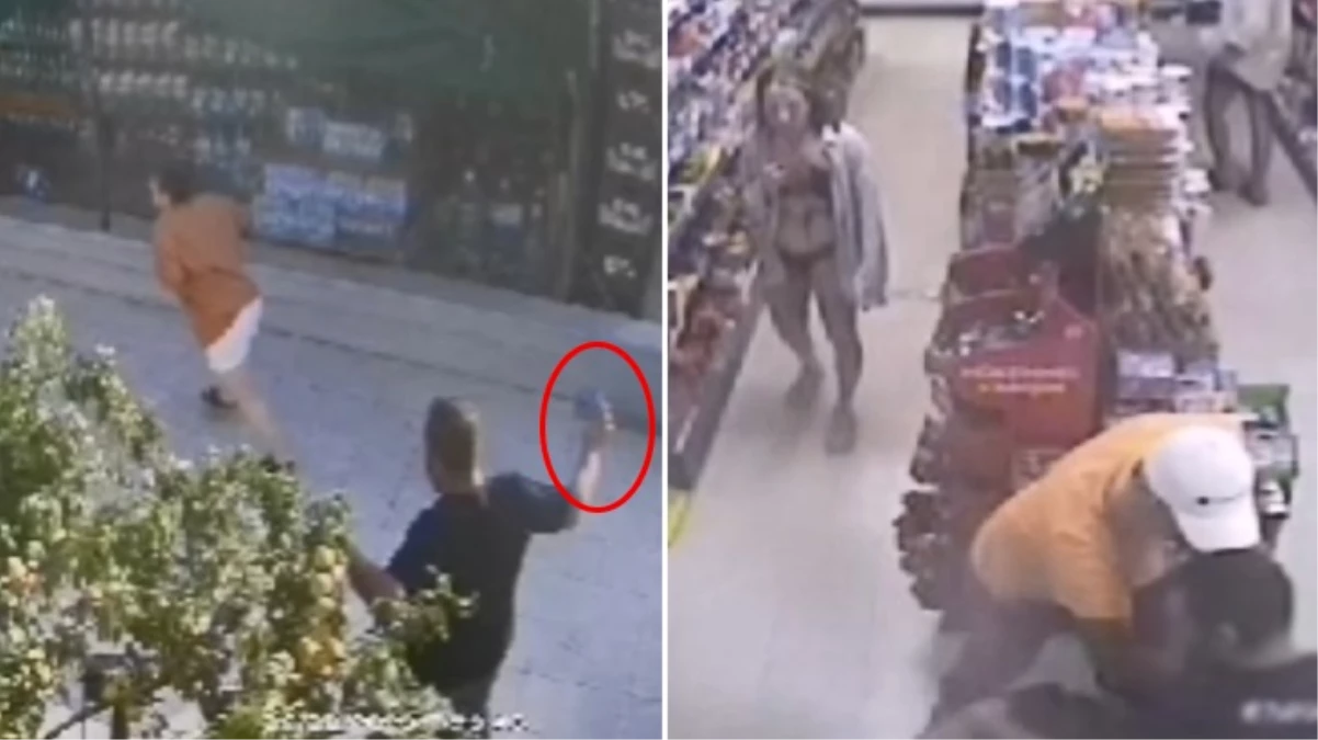 Bozcaada\'da eski eşi tarafından bıçaklı saldırıya uğrayan kadın markete sığınarak kurtuldu