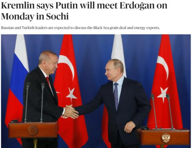 Erdoğan-Putin görüşmesine dünya basını geniş yer verdi