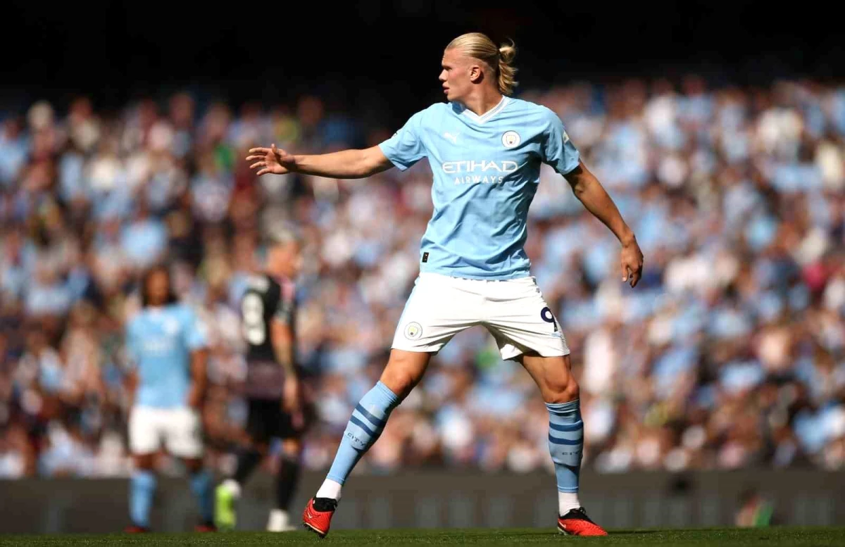 Manchester City\'nin Erling Haaland\'ı Premier Lig\'de fırtına gibi esiyor