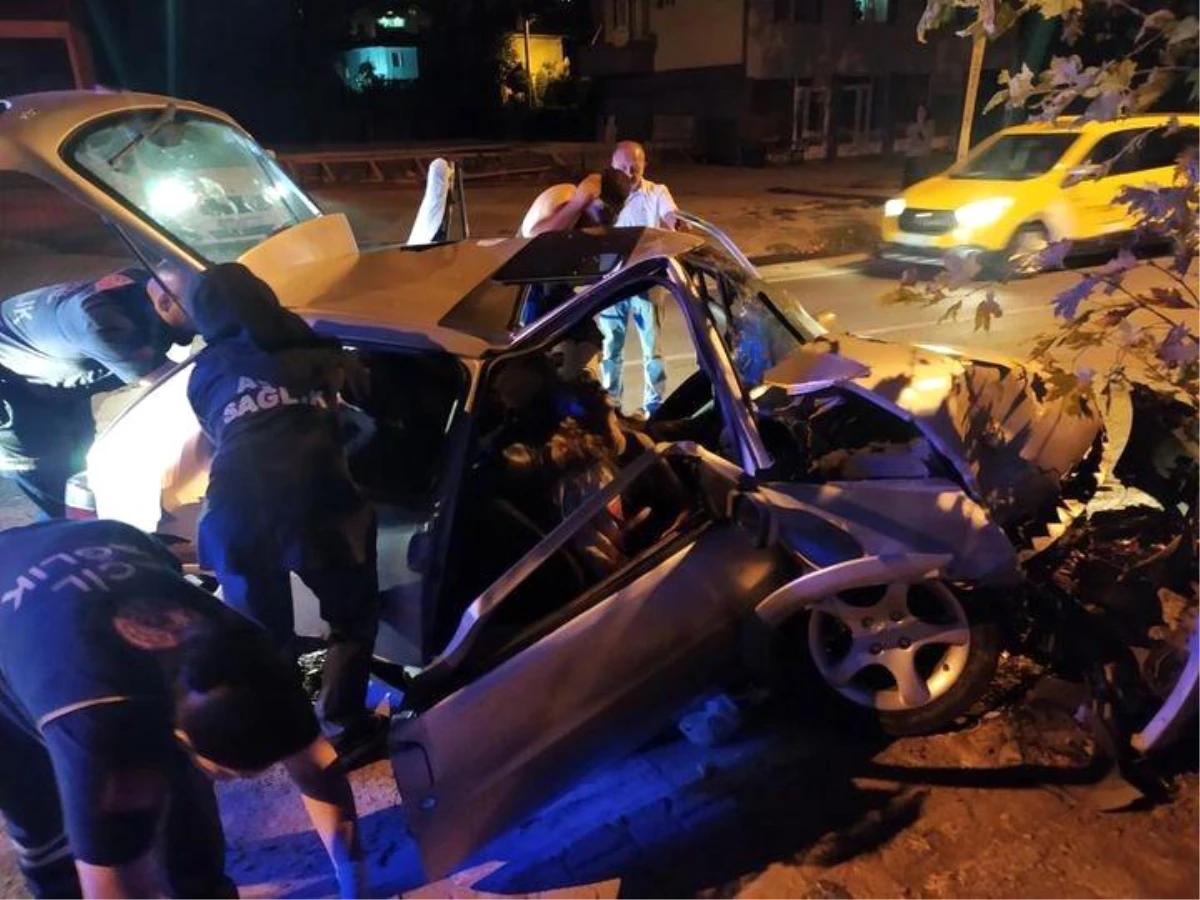 Yalova-Termal yolunda otomobil kazası: 1 ölü, 3 yaralı
