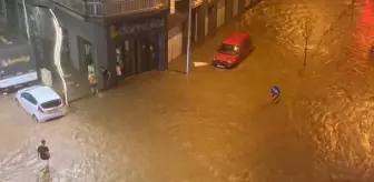 Giresun'da sağanak sonrası yollar göle döndü