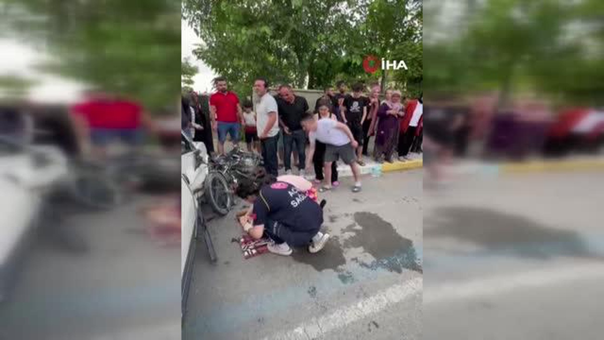 Aksaray\'da otomobille çarpışan motosiklet sürücüsü ağır yaralandı