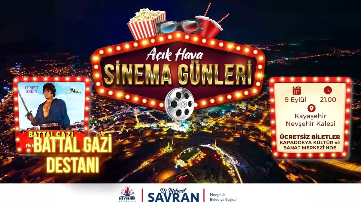 Nevşehir\'de Açık Hava Sinema Günleri Başlıyor