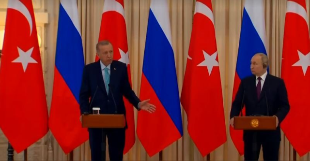 Cumhurbaşkanı Erdoğan'dan basın toplantısında Zelenski'ye mesaj! Putin'in yüz ifadesi değişti