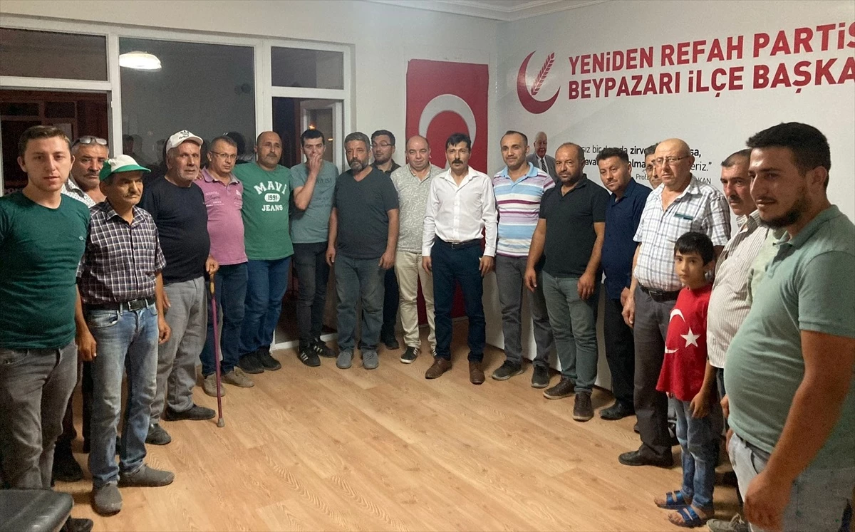Beypazarı Depelarkası Köylerini Kalkındırma ve Yaşatma Derneği, Yeniden Refah Partisi İlçe Başkanlığını Ziyaret Etti