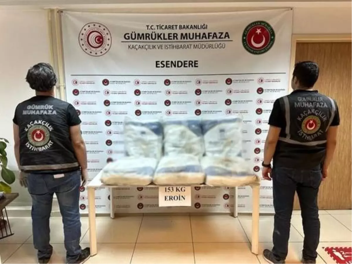 Esendere Gümrük Kapısı\'nda 153 Kilogram Eroin Ele Geçirildi